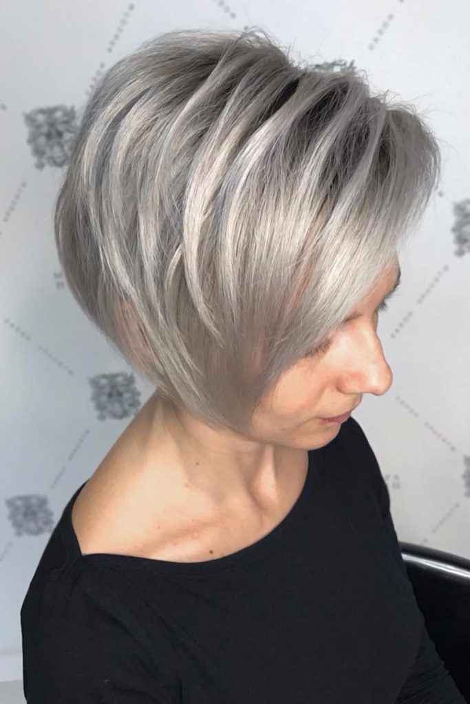Layered Top Long Pixie