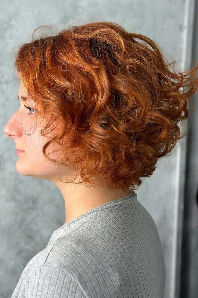 Stacked Short Styles For Curly Hair