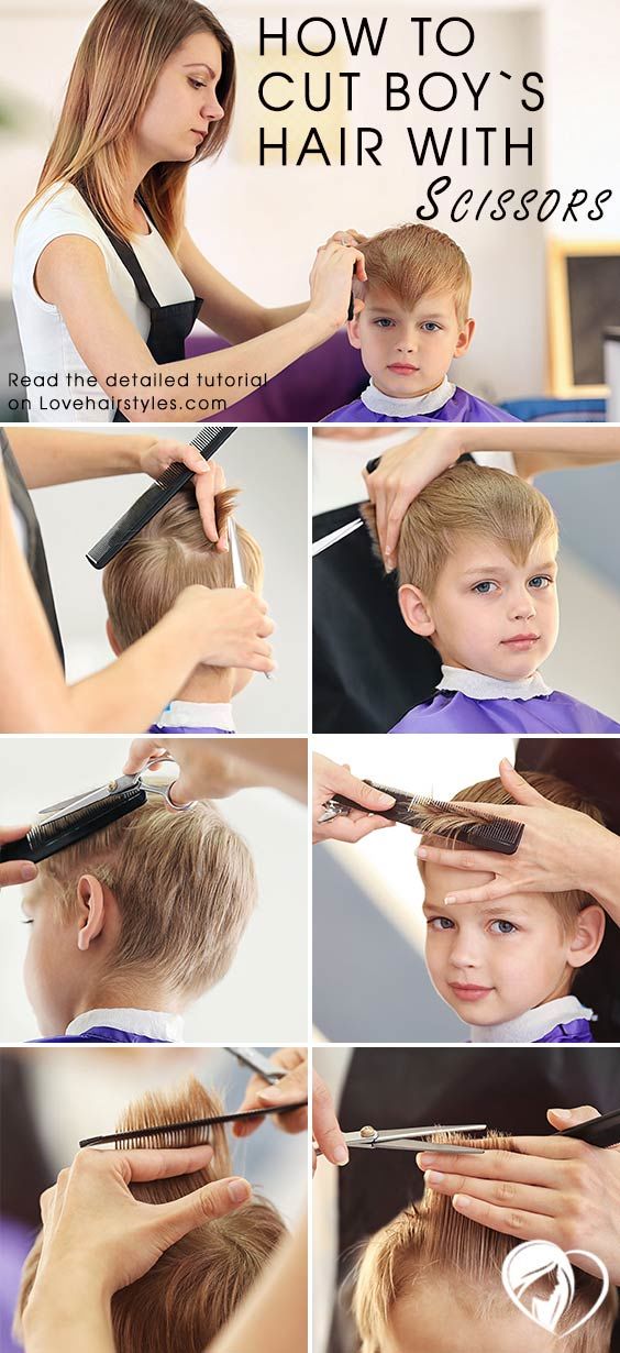 How To Cut Boy's Hair With Scissors #boyhaircuts