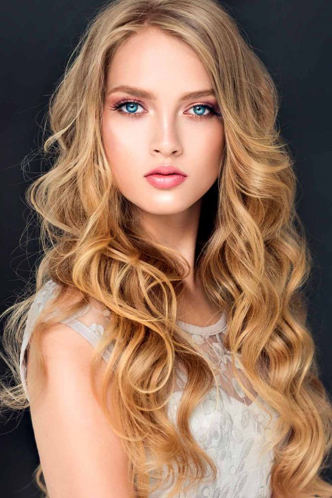 Beautiful Loose Waves For Long Faces Shape