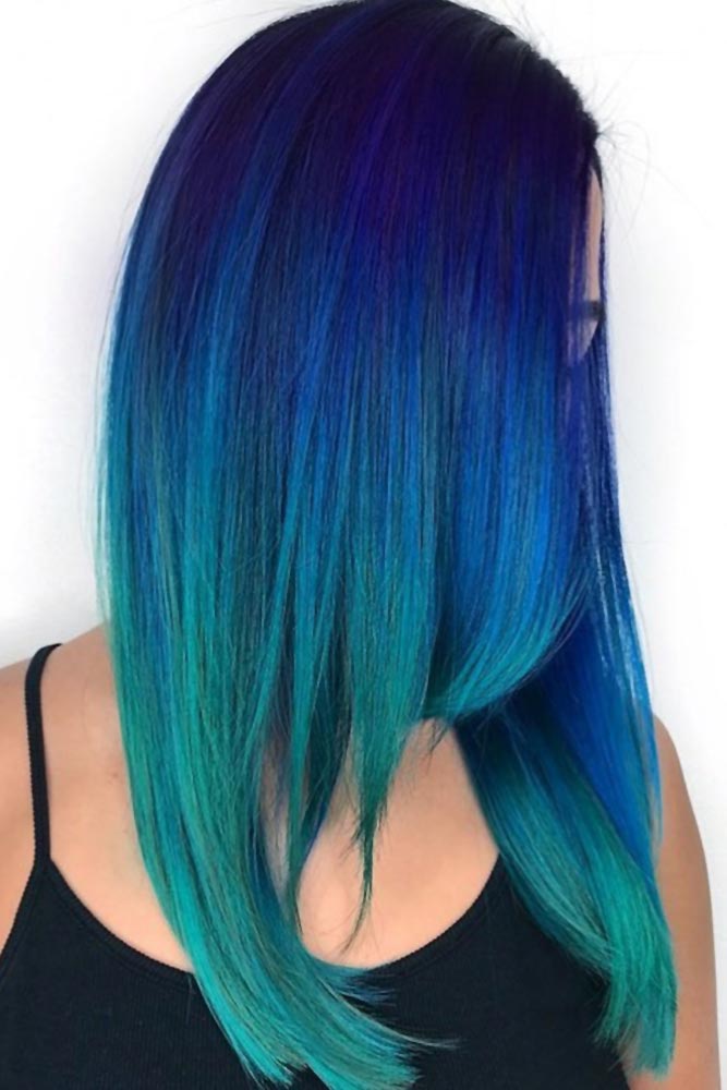 Eclectic Blue Ombre #ombre