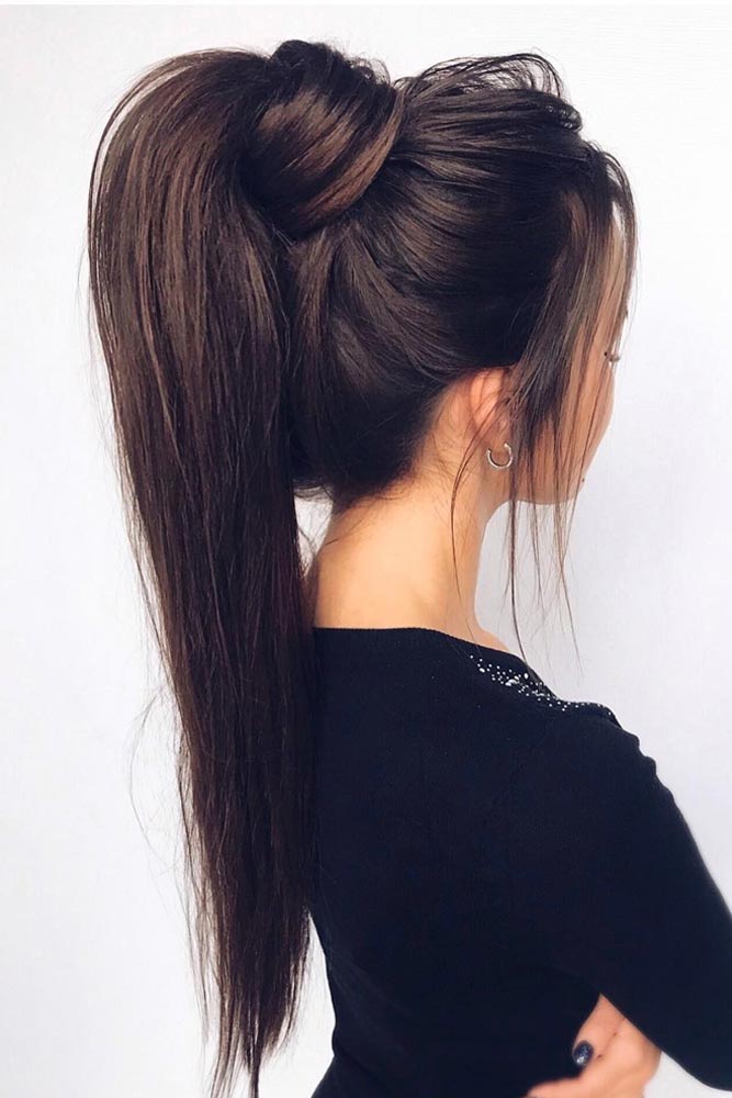 High Ponytail Hairstyles For Thin Hair #hairstylesforthinhair #hairstyles #thinhair #hairtype #ponytail