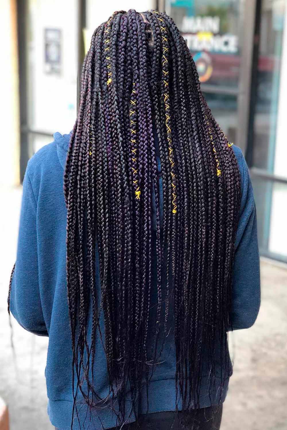 Extra Long Knotless Braided Style