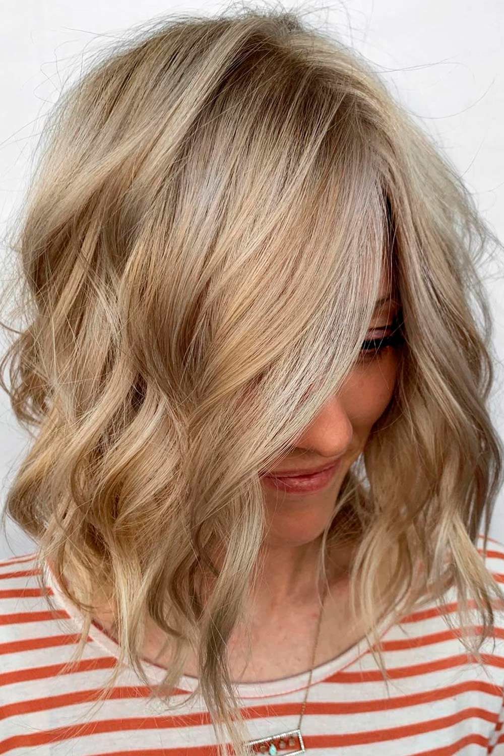 Blonde Layered Lob, lob hairstyle, lob hairstyles, what is a lob