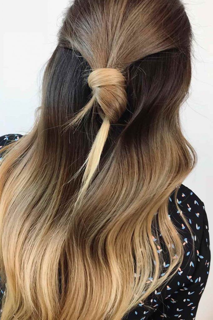 Simple And Gorgeous Half-Up Knot
