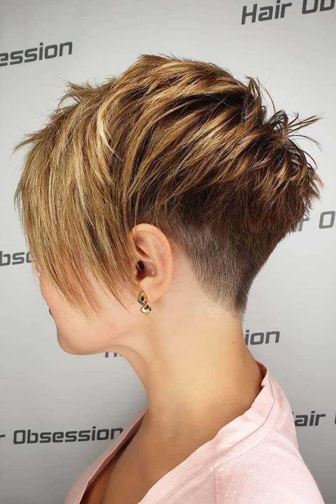 Edgy Pixie With Long Bangs #pixiecut #haircuts