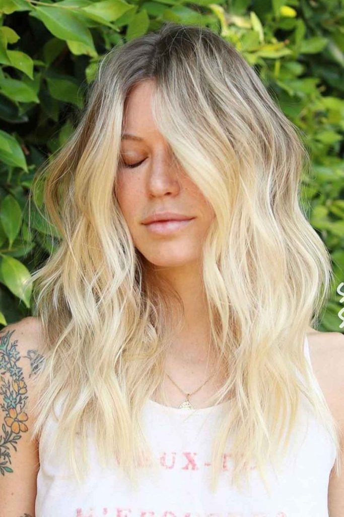Ash Brown And Platinum Blonde Ombre
