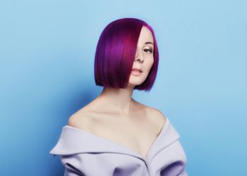 Provocative Dark Purple Hair Color Ideas