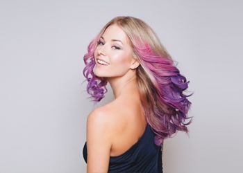 A Fresh Twist on Your Purple Ombre Hair