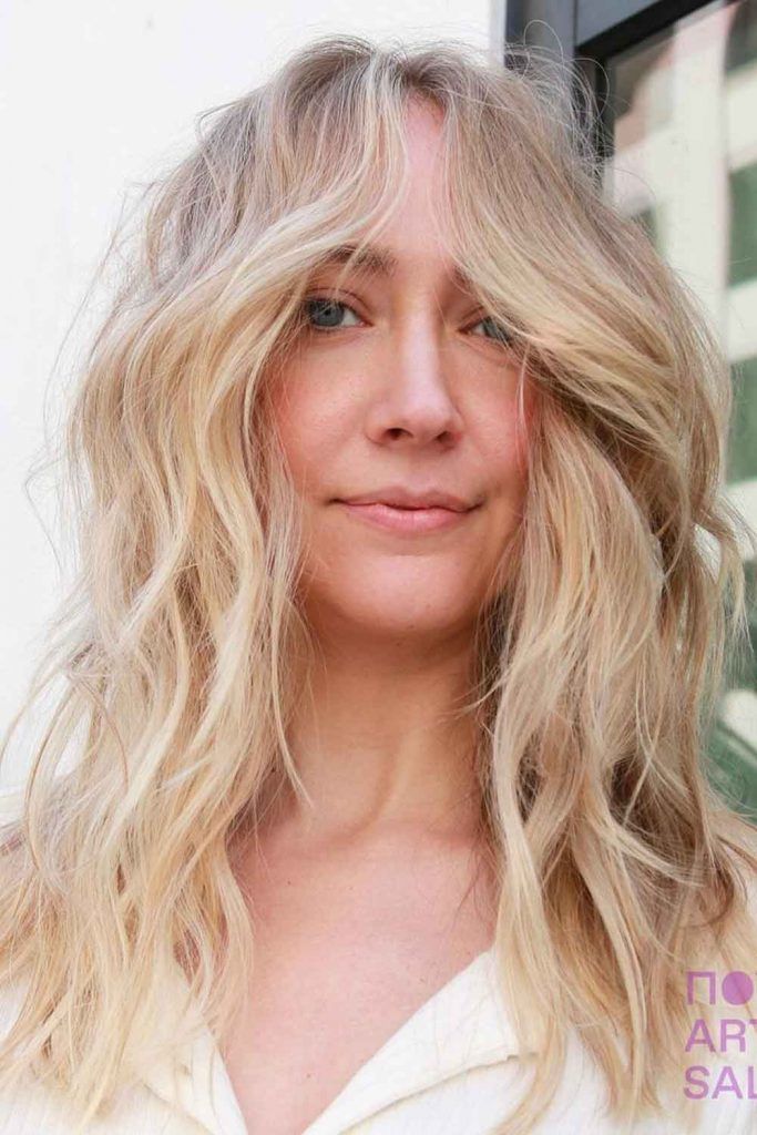 Light Sandy Blonde With Waves